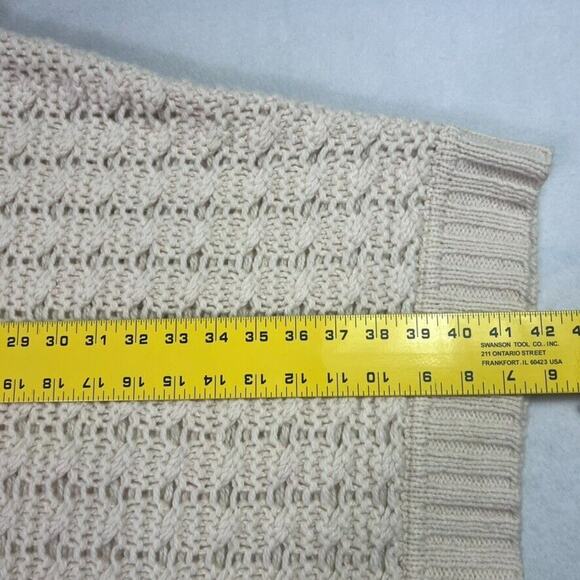 Margaret O'leary Poncho Shrug Womens Size 1 Knit Turtle Neck Lambswool Blend - Picture 5 of 7